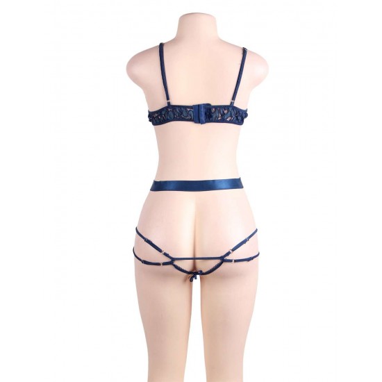 Plus Size Blue Love Affair Luxury decoration Teddy Lingerie