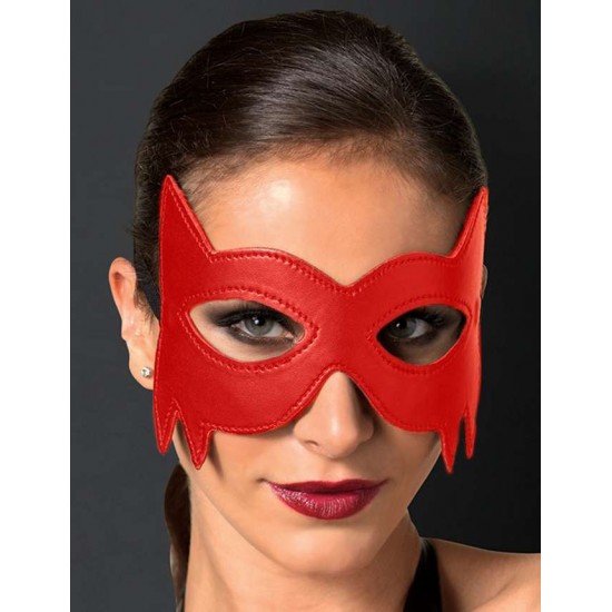 Red Leather Eye Mask