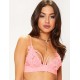 Plus Size Pink Lace Bralette Top