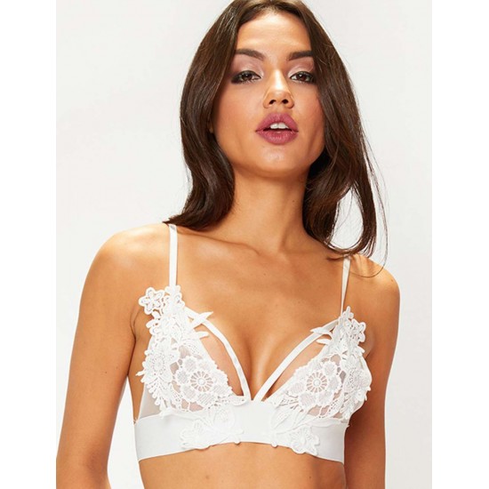 White Lace Bralette Top