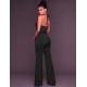 Black Wide Leg Halter Jumpsuit