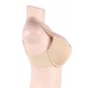 Beige High quality smooth basic comfort T-shirt bra