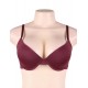 Wine Red High quality smooth basic comfort T-shirt bra