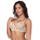 Beige high-quality lace comfortable T-shirt bra