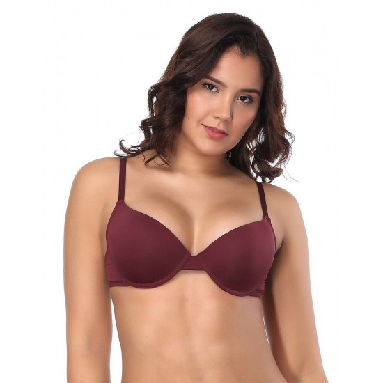 Wine Red High quality smooth basic comfort T-shirt bra