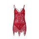 Valentine's Day Red Eyelashes Lace Elastic Band Sexy Babydoll