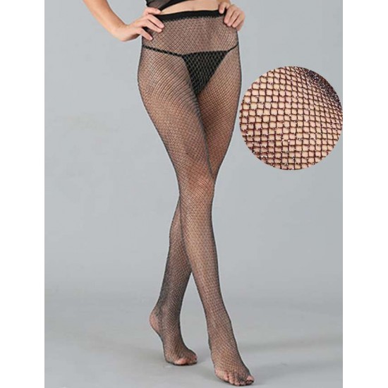 Fashion Black Sparkle Fishnet Stocking