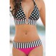 Wave Point Printing Summer Bikini Set