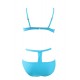 Blue Elastic Harness  Sexy Summer Women Bikini Set