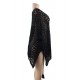 Black Knitted Hollow out Beach Dress