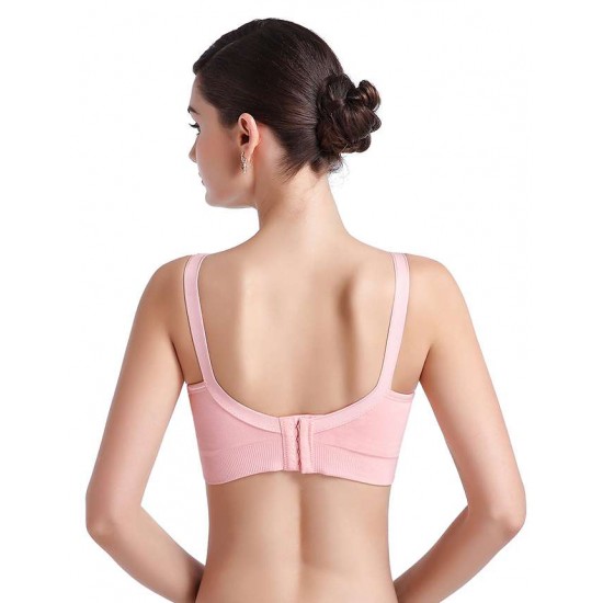 Pink Comfort Breast-feeding Nursing Bra