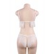 white Lace Temptation 2pcs Bralette Lingerie Set