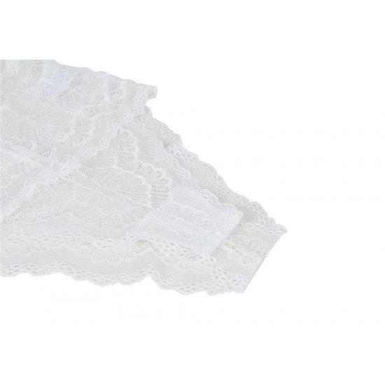 Sexy Chest Ribbon Adjusting Lace Teddy