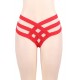 Red Cage Bandage Brief Thong Plus Size Panty