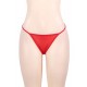 Plus Size Red Sexy Lace Garter Panty