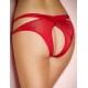 Plus Size Red Crisscross Cutout Thong