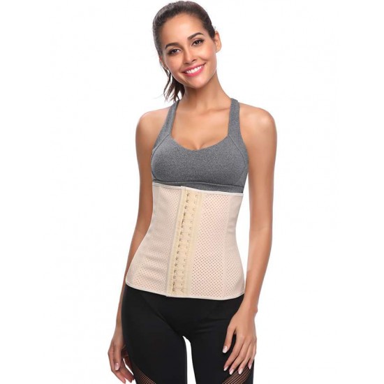 Plus Size 9 Steel Bone Beige Soft And Breathable Corset（Height：30CM）