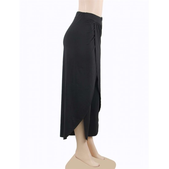 Solid Color Sports Yoga Wide Leg Pants