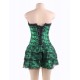 Green Lace Sexy Corset With Skirts