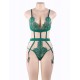 Plus Size Love Affair Green Lace Teddy 