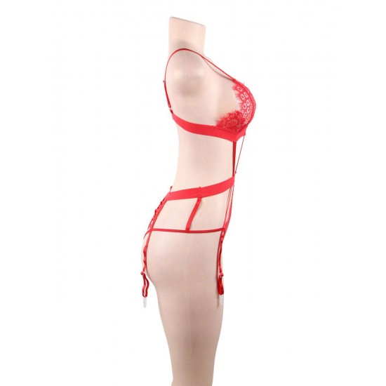 Love Affair Red Lace Teddy 