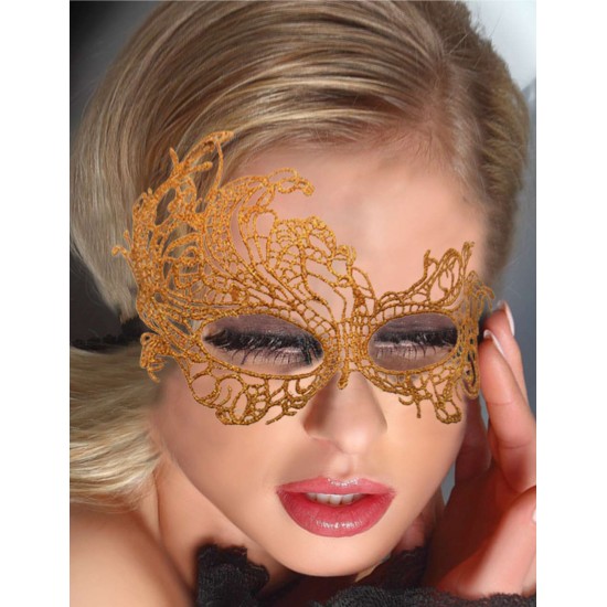 Glamorous Golden Lace Eye Mask