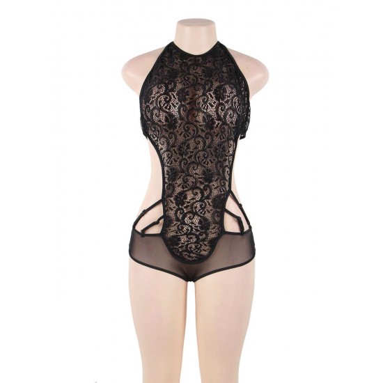 Black Lace Two-piece Sexy Teddy