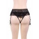 Black Sexy Lace Garter Panty