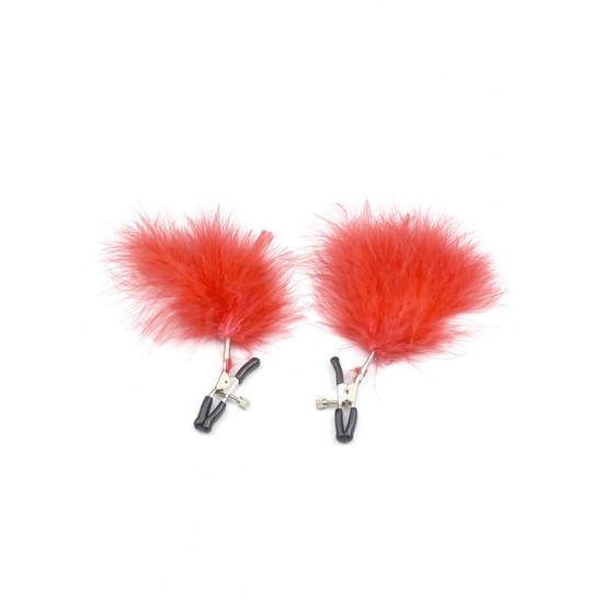 Red Feather Nipple Clips