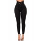 Black Lace-up High Waist Fitness Yoga Leggings