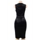 Velvet Sparkle Sleeveless Midi Vest Dress