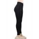 Black Lace-up High Waist Fitness Yoga Leggings