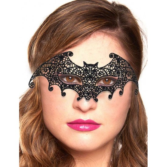 Black Bat Styling Lace Eye Mask