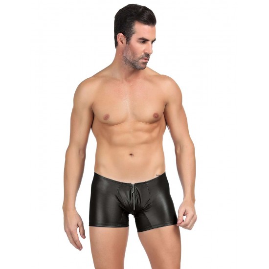 Men's Leather Pants With Exposed Hips