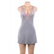 Plus Size Grey Sexy Fashion Cotton High Quality Women Pajama Sets