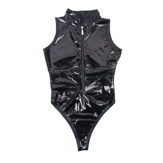  Temptation Uniform Tight Body Piece Corset Leather  Underwear