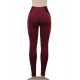 Elastic Thin Leg Zipper Design Leggings Solid Mid-calf Leggings Pants