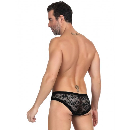 Sexy Black Lace Panty For Men