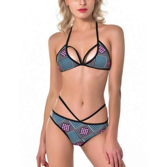 Geometric Print Sexy Summer Women's Bikini Set