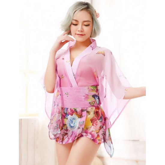 Kimono Uniform Short Skirt Extreme Temptation Set