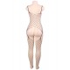 Plus Size Crop Top Suspender Fishnet Bodystockings