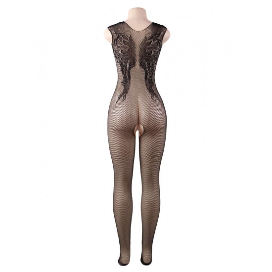 Flower Pattern Fishnet BodyStocking