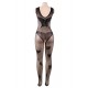 Plus Size Butterfly Pattern Backless BodyStocking