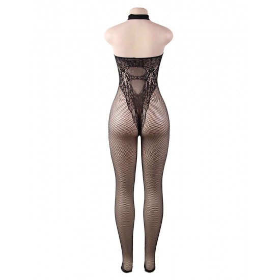 Plus Size Butterfly Pattern Backless BodyStocking