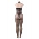 Plus Size Butterfly Pattern Backless BodyStocking