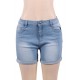 Good Quality High Waist Solid Color Push Up Jeans Shorts 