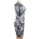 Fashion Poker printing Long Sleeve Bodycon Dress