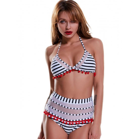 Lovely Girl Style Fringe Bikini