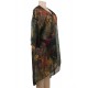 Floral Printed Sexy Sheer Chiffon Cardigan Beach Cover Up