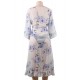 Chiffon Floral Long Cardigan Beach Gown